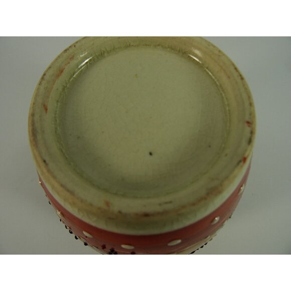 Vintage Satsuma-Style Art Vase Pottery Moriage Japanese Warrior Samurai Crazing - Picture 14 of 14